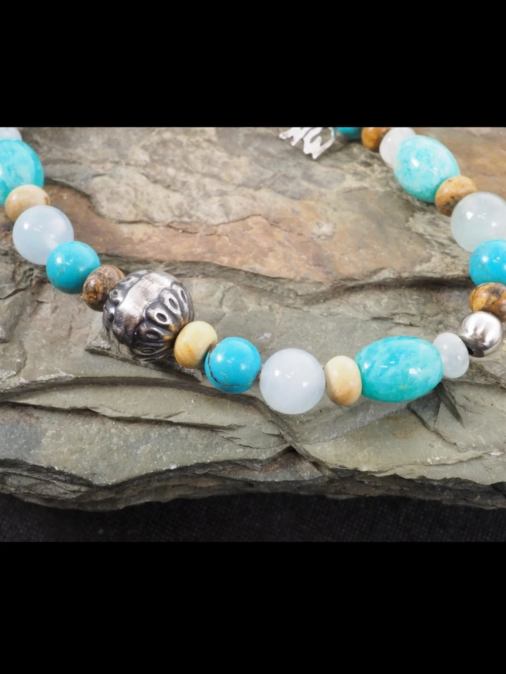 Carolyn Pollack American West Sterling Silver Multi Stone Stretch Bracelet